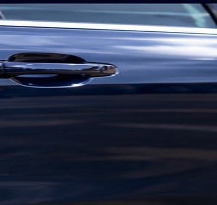 After rear door dent repair