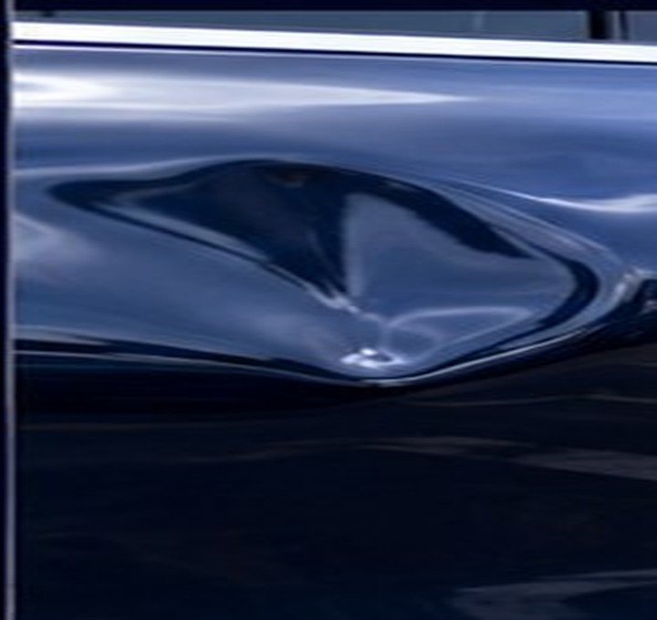Before rear door dent repair