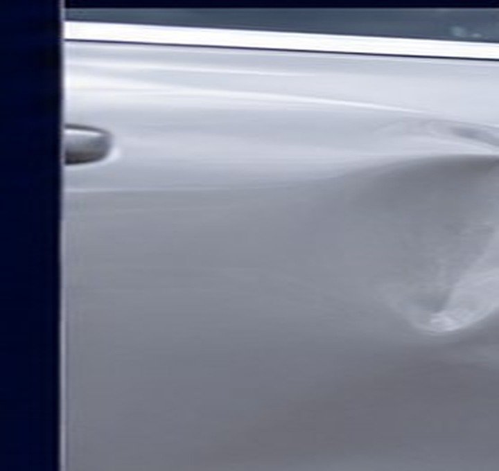 Before front door dent repair