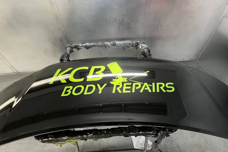 Gloss black bumper finish