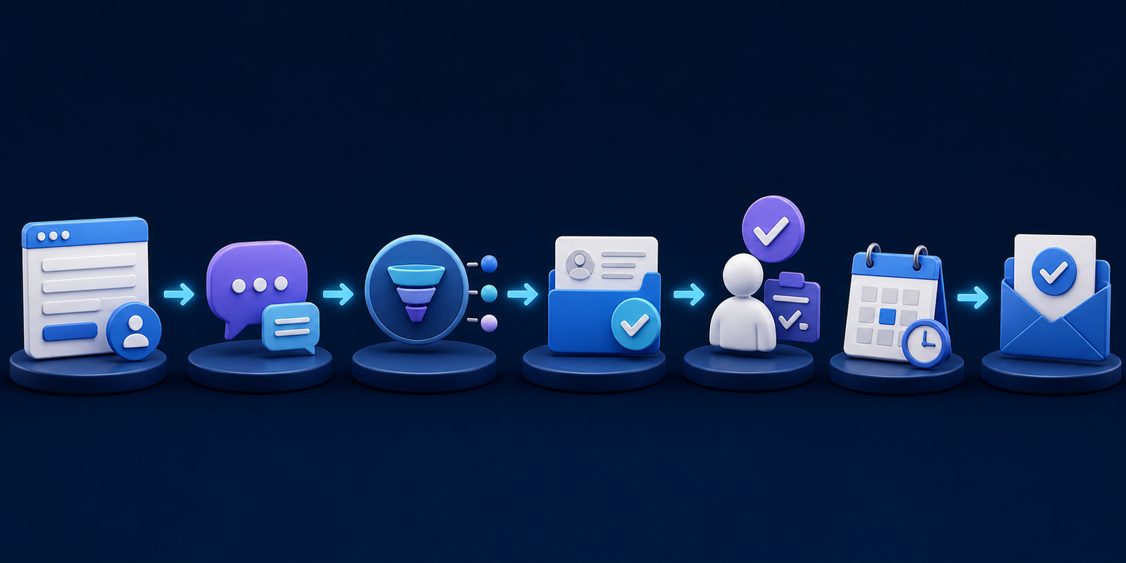 AI lead follow-up workflow from website enquiry through CRM, human approval, booking and confirmation