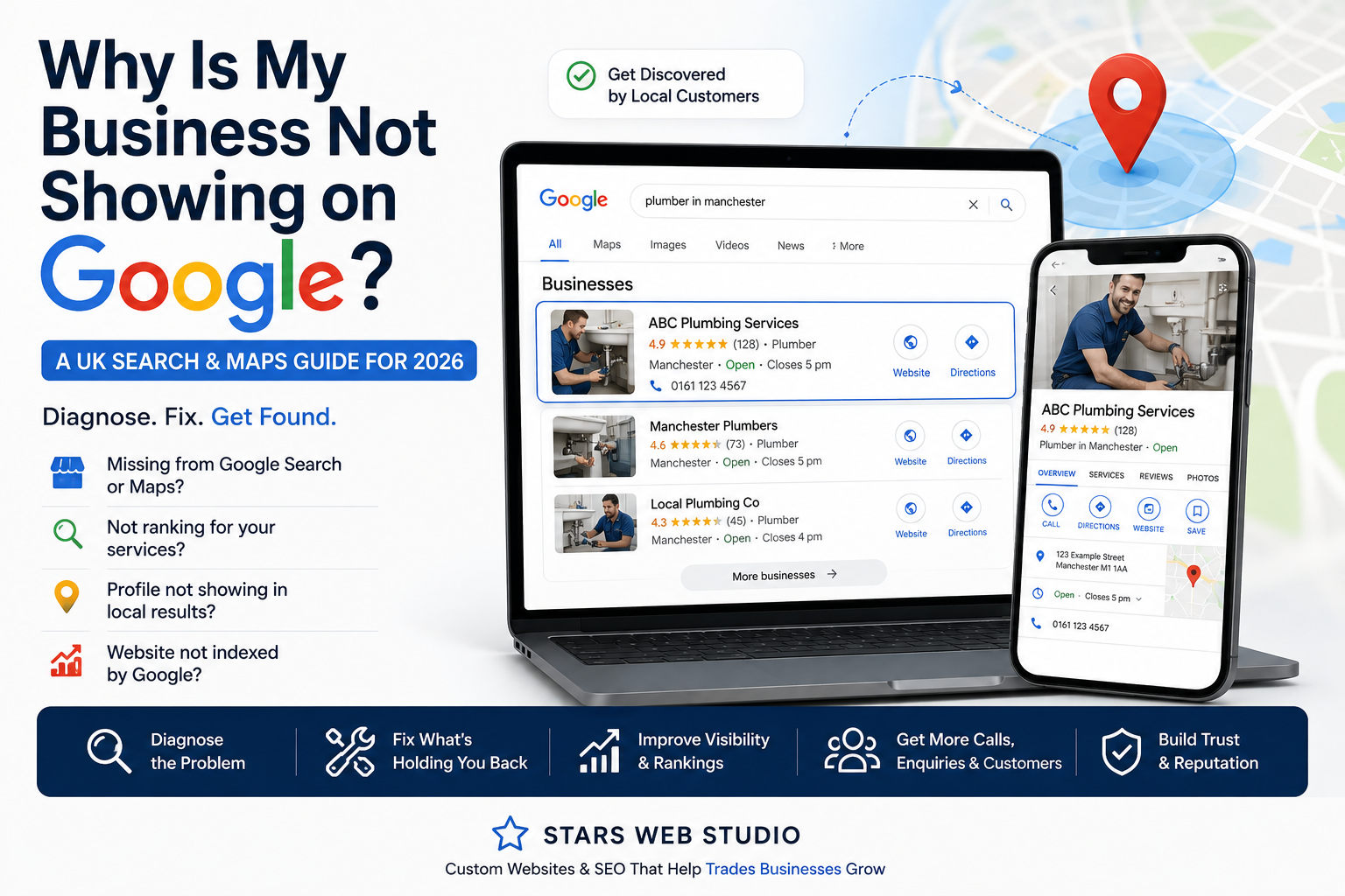 Why Is My Business Not Showing on Google? A UK Search & Maps Guide for 2026 cover image