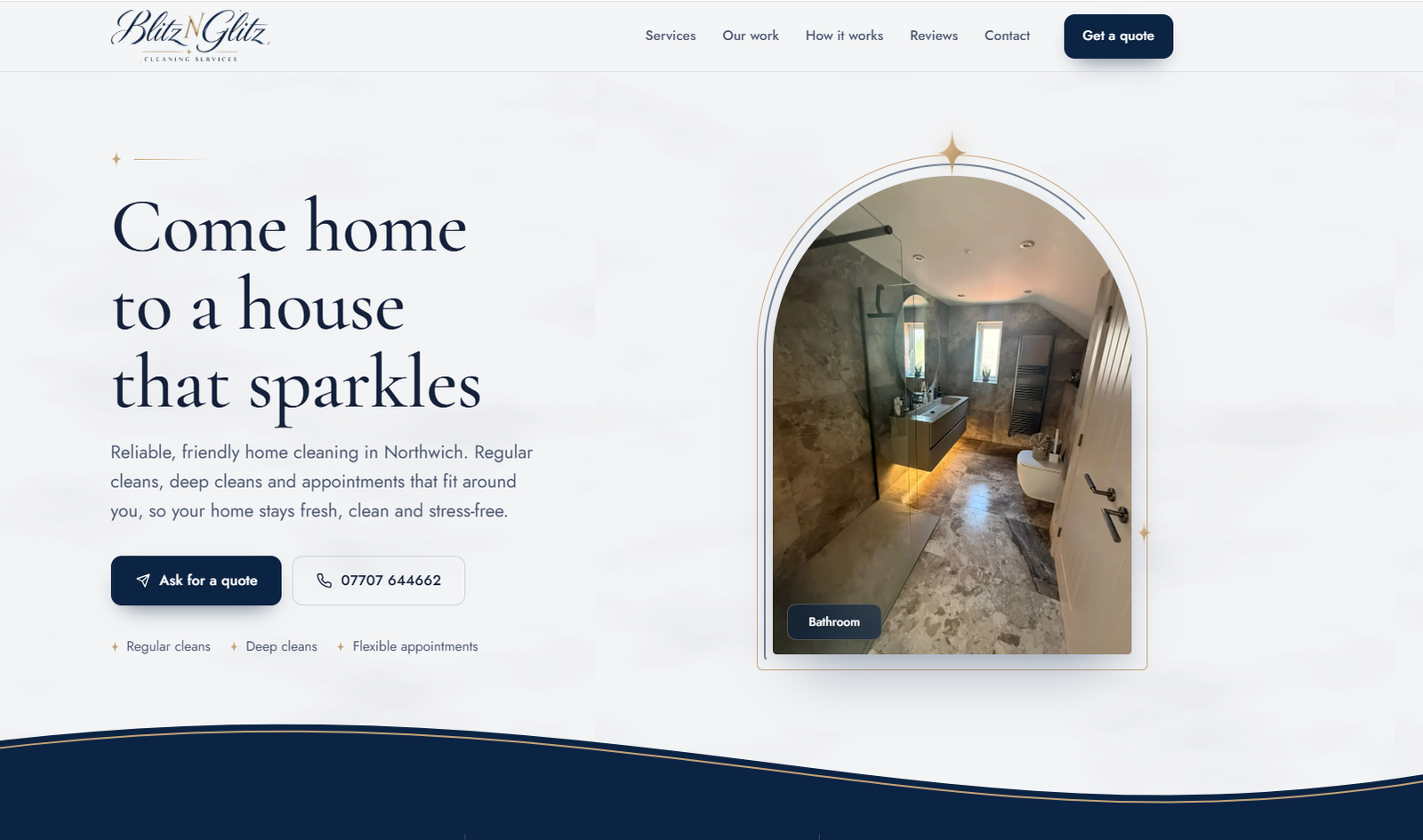 Blitz N Glitz Cleaning Services Website Demo website preview