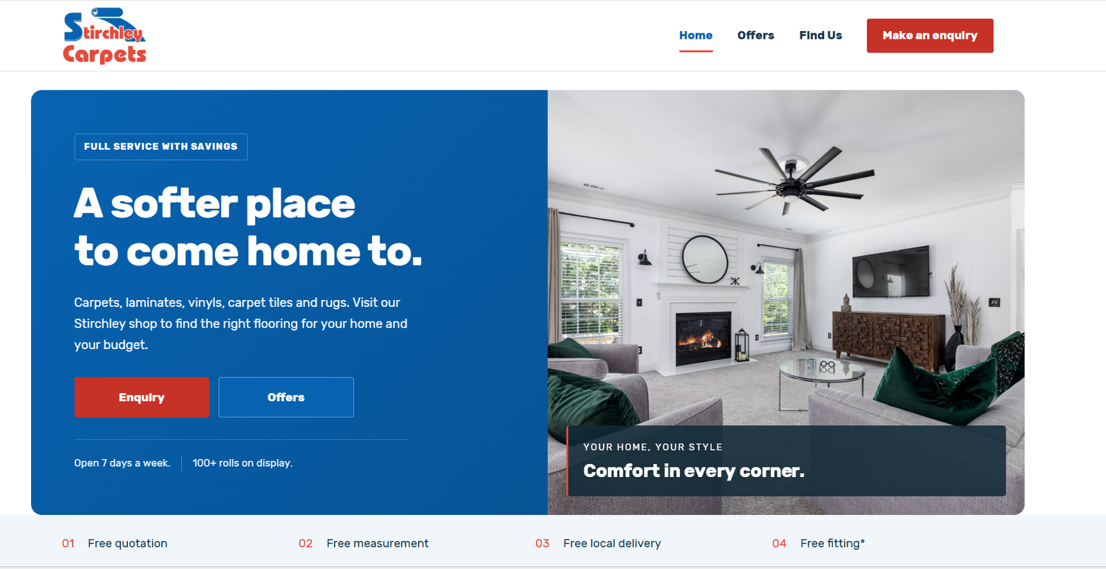 Stirchley Carpets Website Demo featured preview