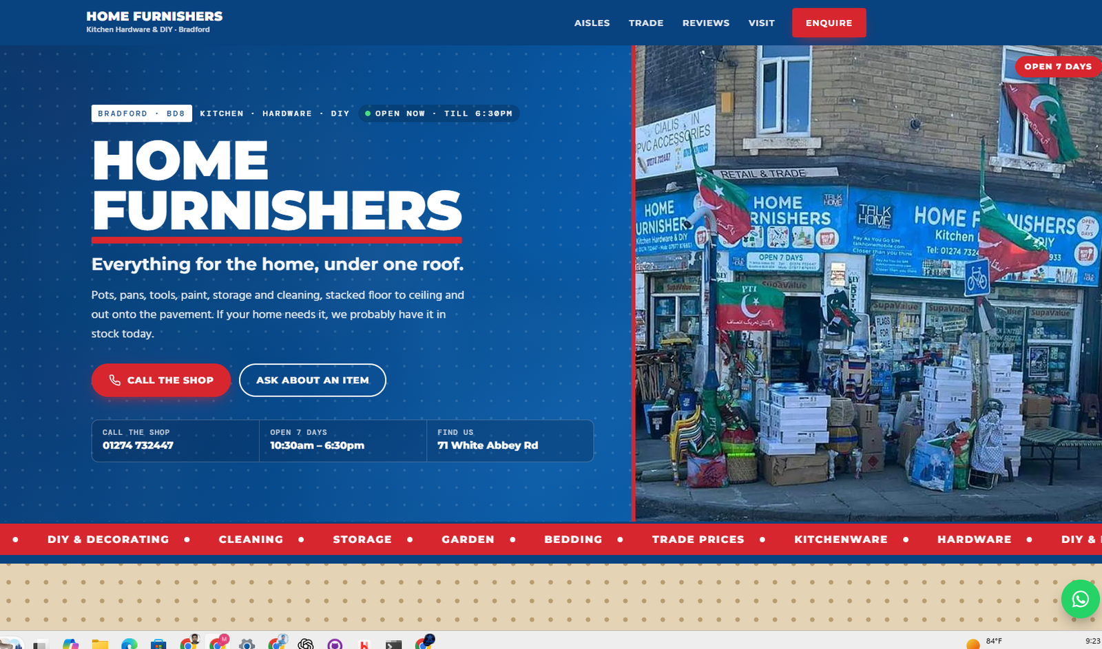Home Furnishers Website Demo featured preview