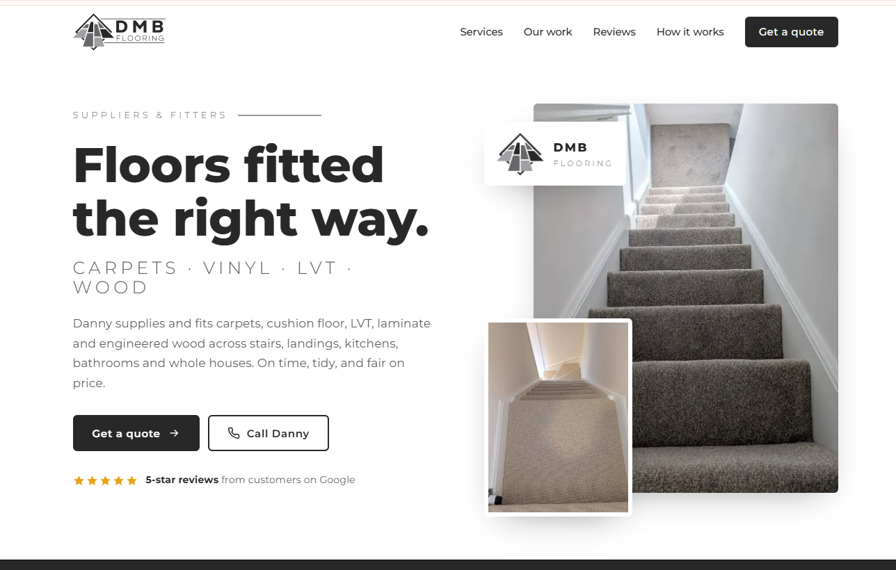 DMB Flooring Website Demo featured preview
