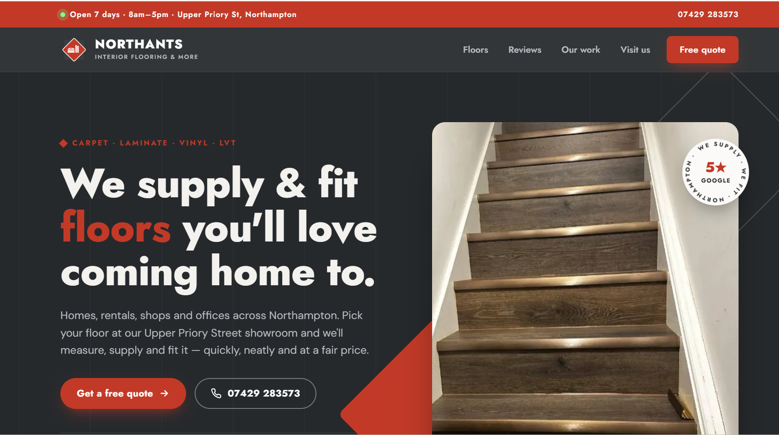 Northants Interior Flooring Website Demo featured preview