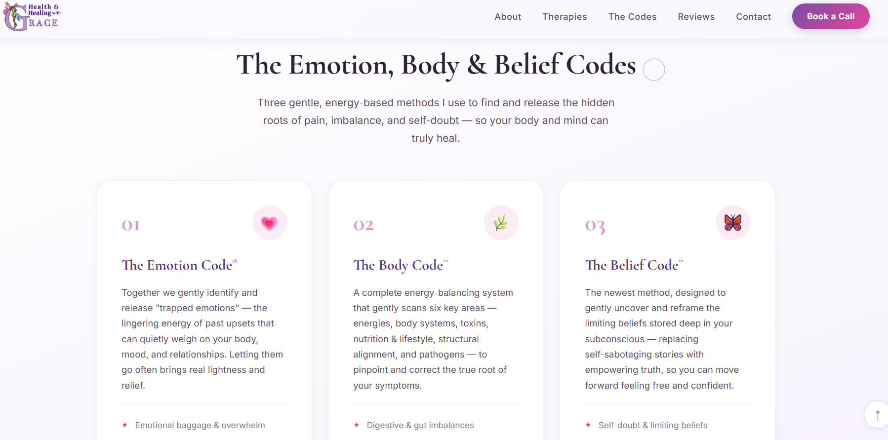 Health & Healing with Grace — Holistic Therapy Website gallery image 1