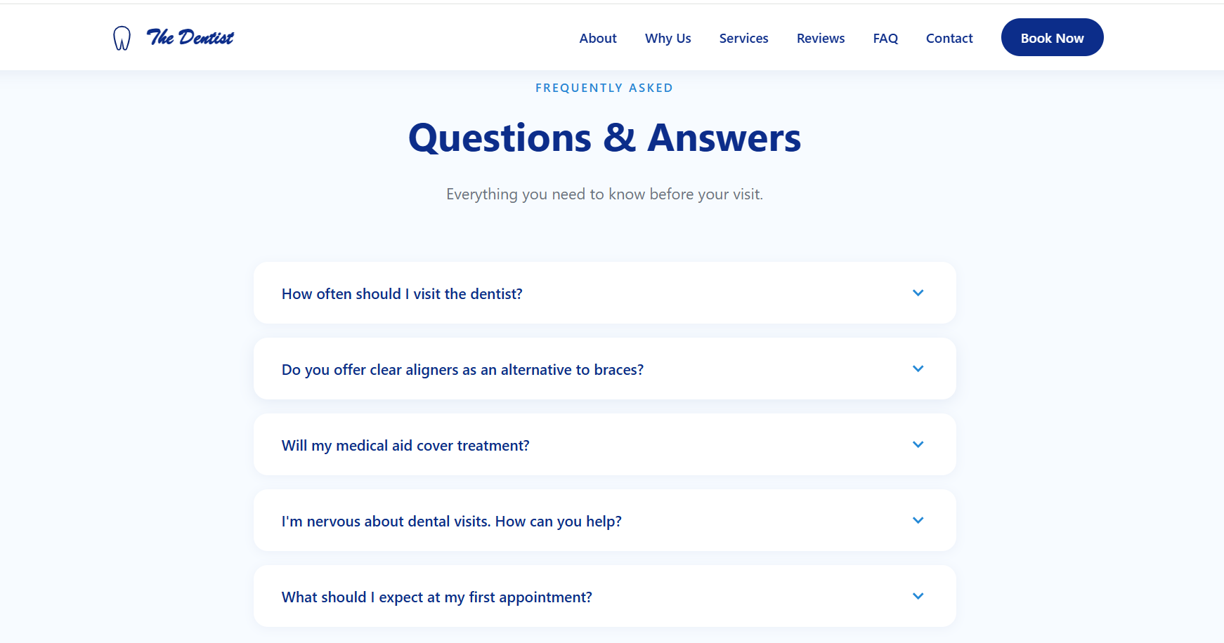 Dental Practice Website Design — The Dentist, Dr. Y. Mahomed, La Lucia gallery image 5
