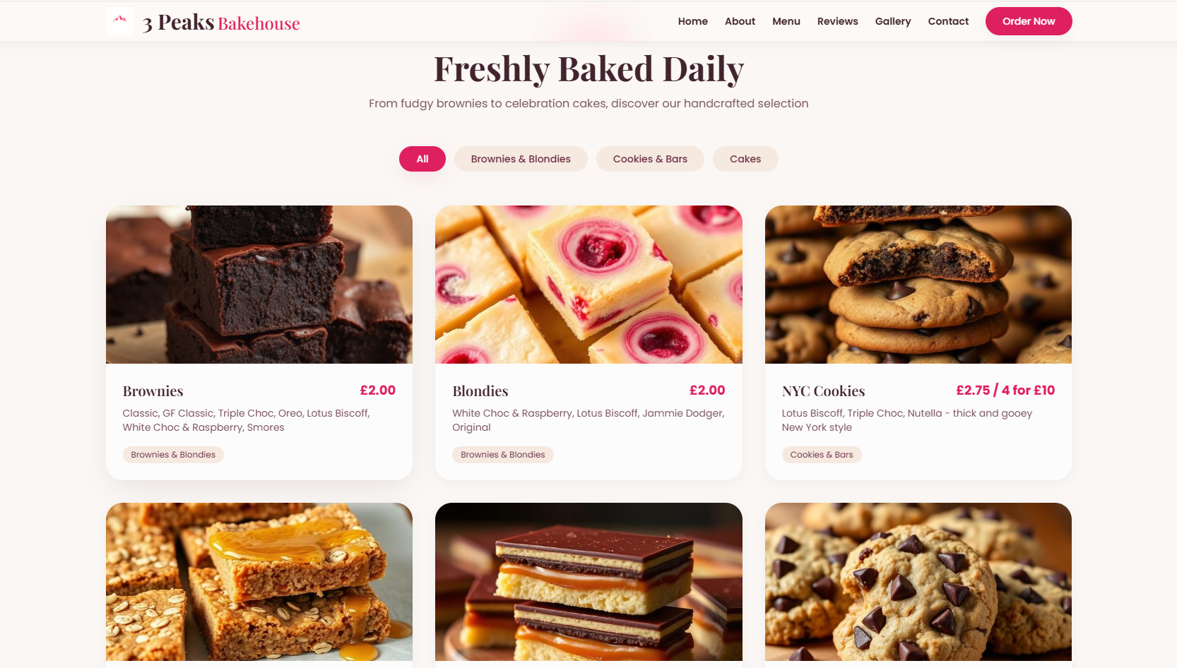 Bakery Website Design — 3 Peaks Bakehouse, UK gallery image 4