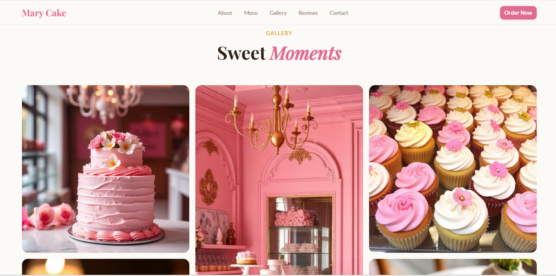Cake Shop & Café Website Design — Mary Cake, Antwerp Belgium gallery image 7