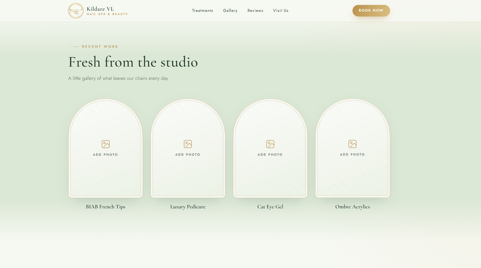 Nail Spa Website Design V2 — Kildare VL Nail Spa & Beauty, Ireland gallery image 3