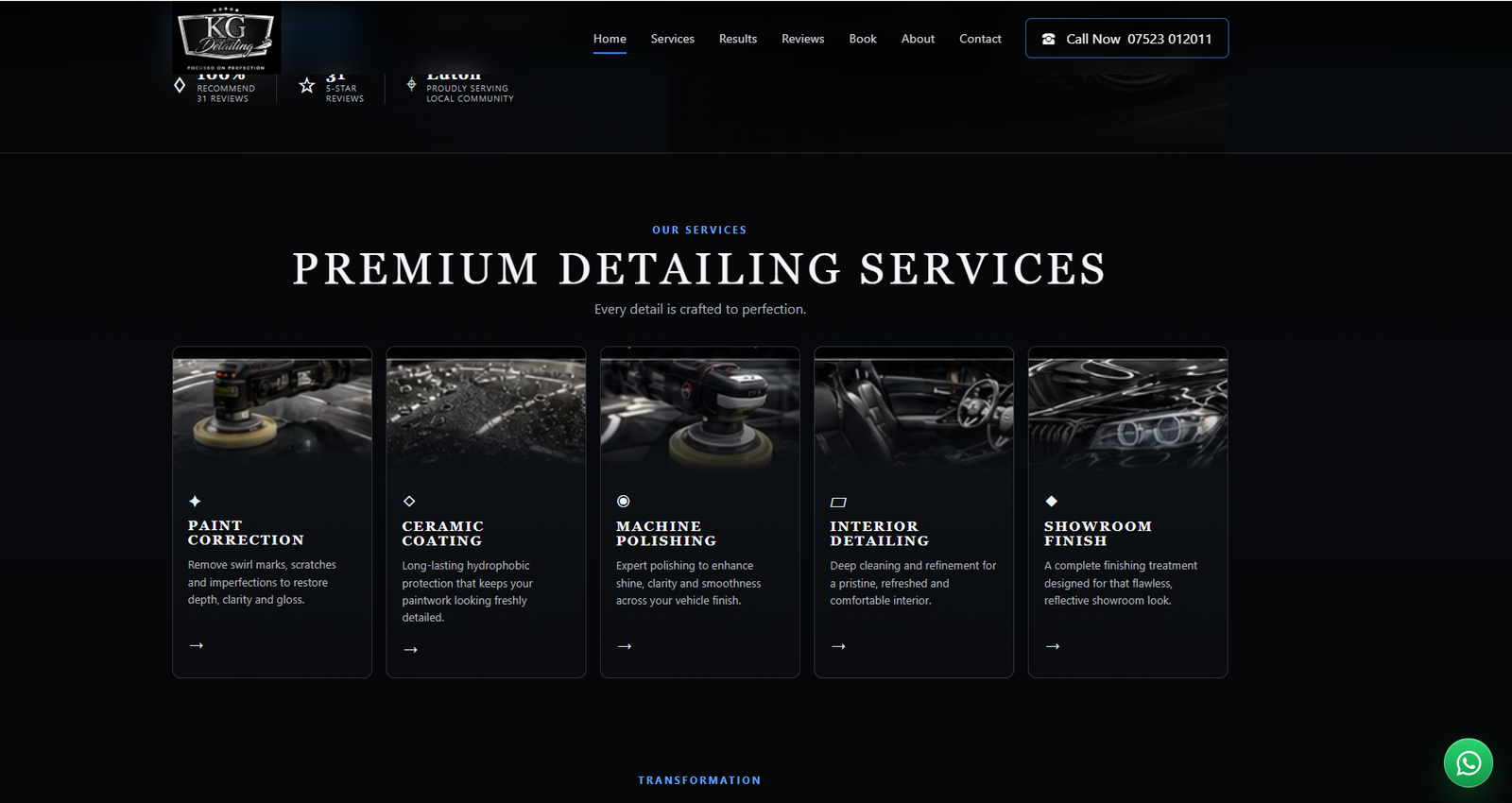 KG Detailing – Premium Car Detailing Landing Page gallery image 1