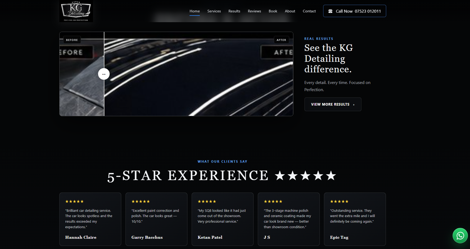 KG Detailing – Premium Car Detailing Landing Page gallery image 2