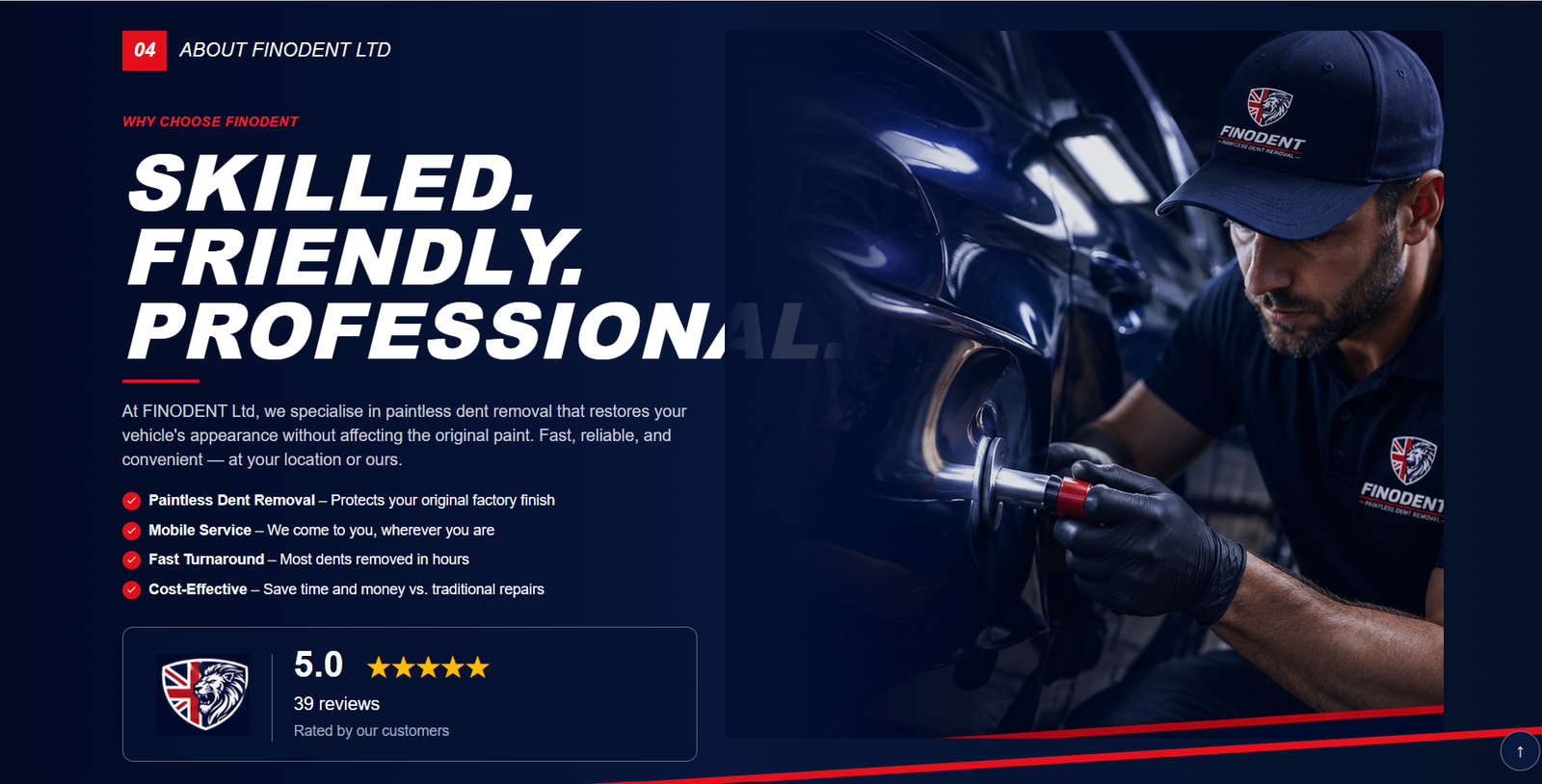 FINODENT Paintless Dent Removal Website gallery image 2