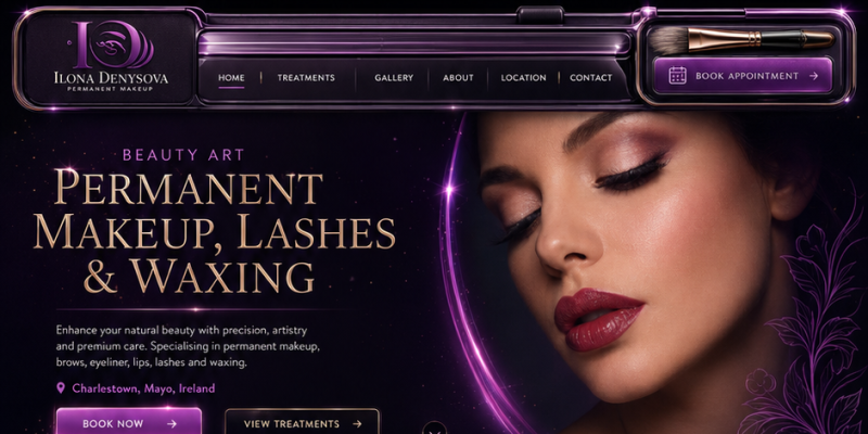 Permanent Makeup Studio Website Demo website preview