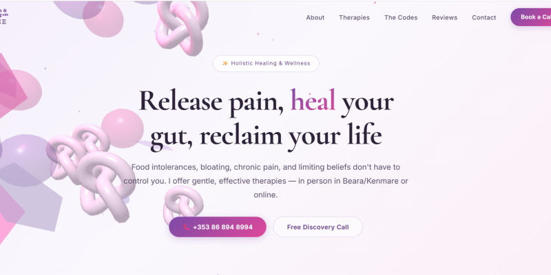 Health & Healing with Grace — Holistic Therapy Website website preview