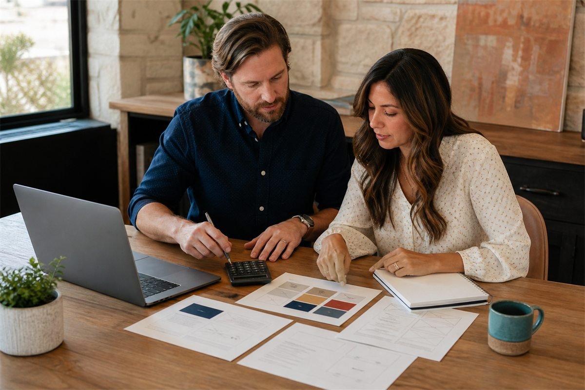 Texas small-business owner planning a website budget